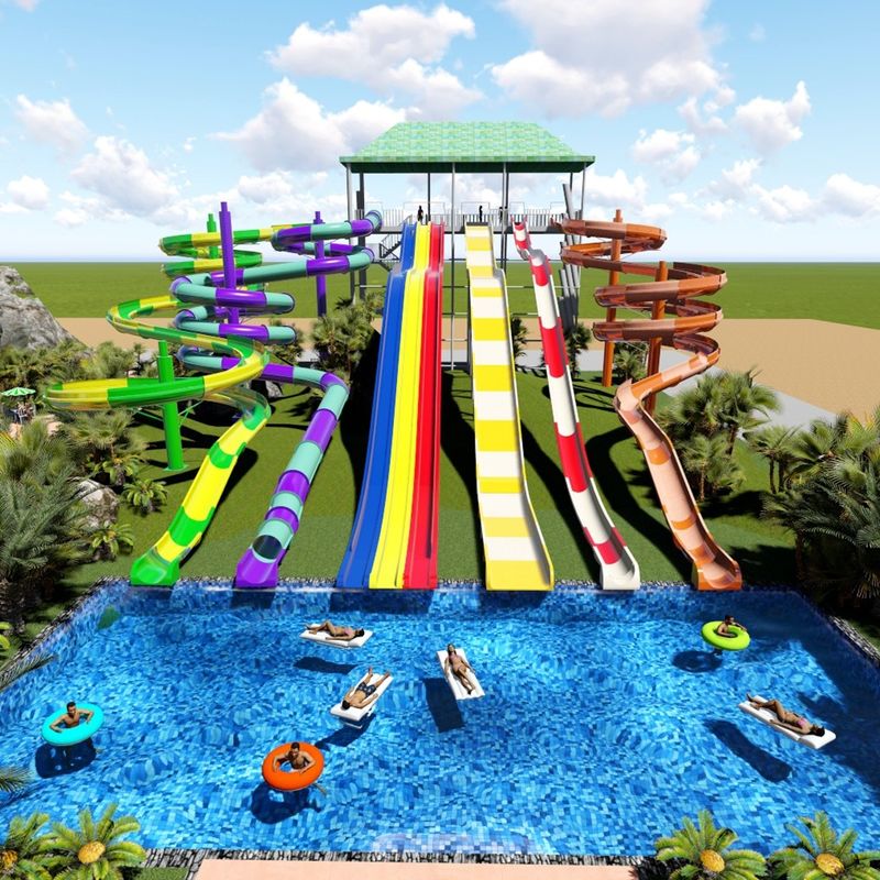 Parque de diversiones de 50-100 metros de longitud