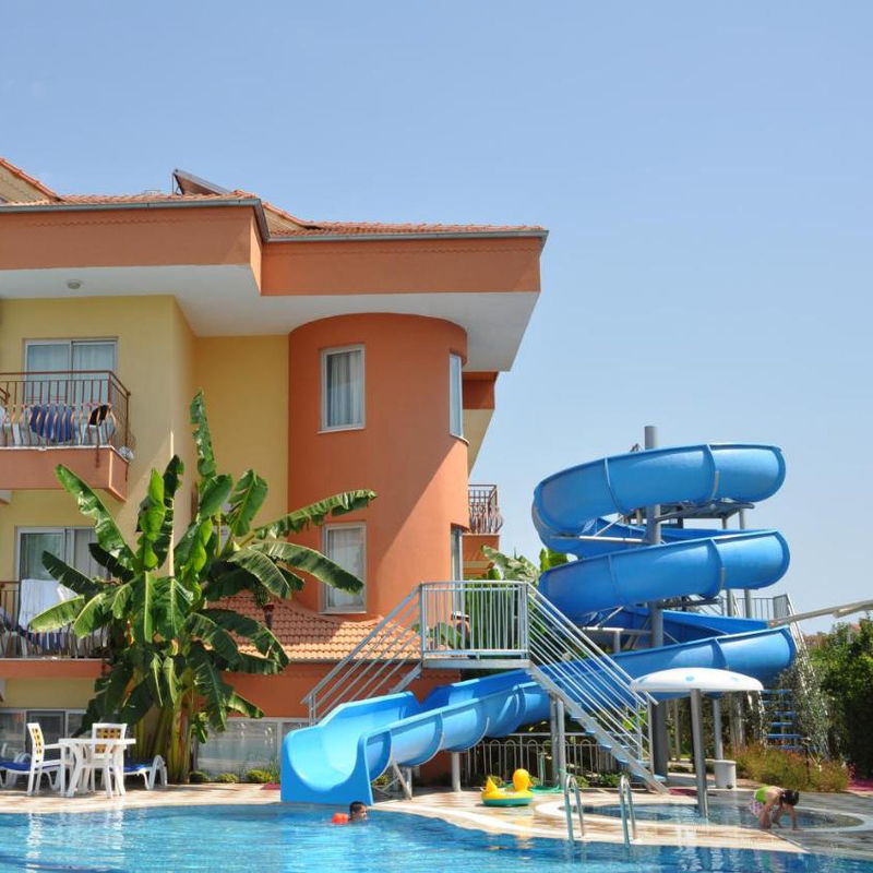 Alta popularidad Hotel de interior al aire libre piscina tobogán para 1-2 personas