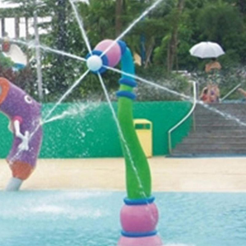 Parque de rociadores de agua de varios colores duradero para zonas residenciales