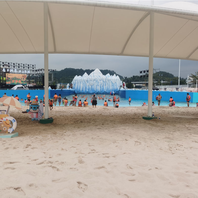 Alta resistencia de capacidad variable Parque acuático piscina de olas Multicolor
