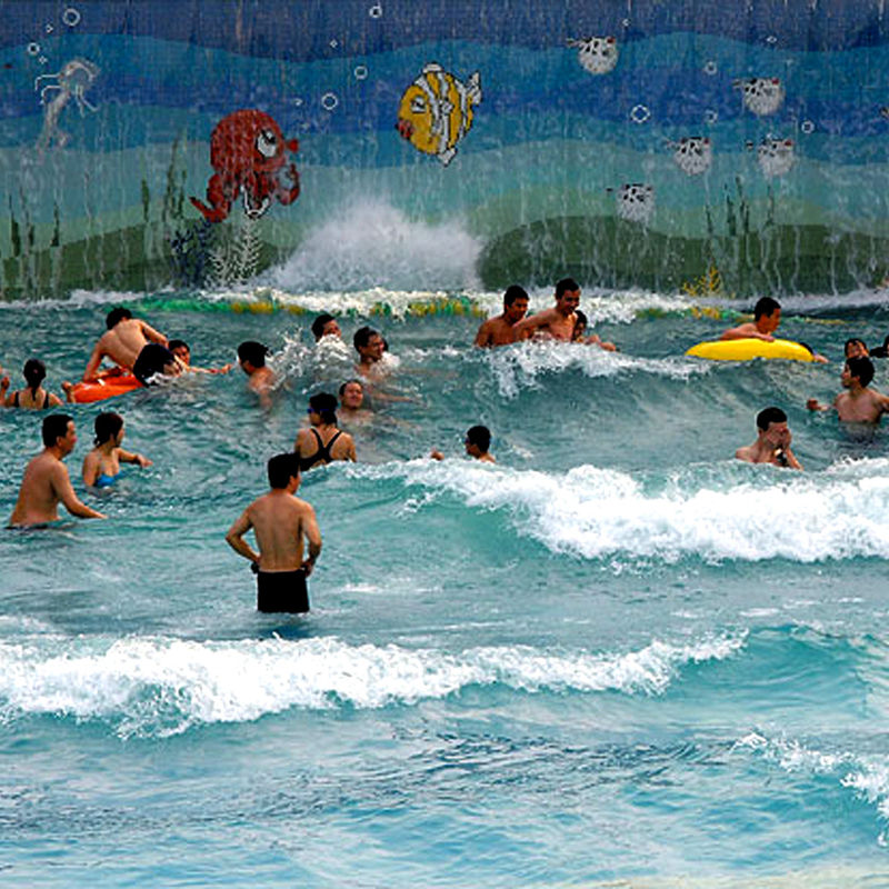 Piscina de olas de seguridad Equipo de parque acuático con profundidad de agua de 1,8 metros Varias frecuencias de onda