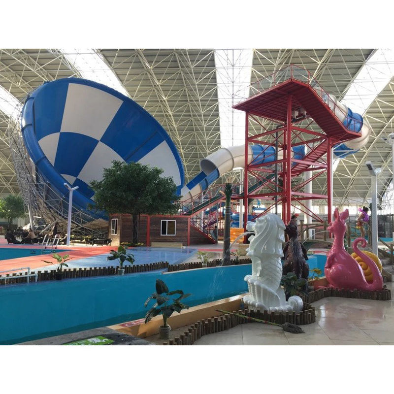Parque de Aventuras Tornado tobogán acuático 2-3 personas para diversión al aire libre