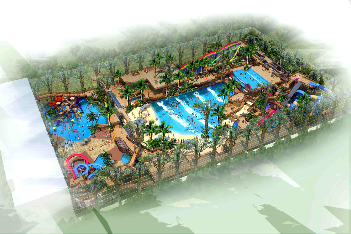 Diseño de parque acuático personalizado para todas las edades 500 Personas Capacidad Solución amigable con el mantenimiento
