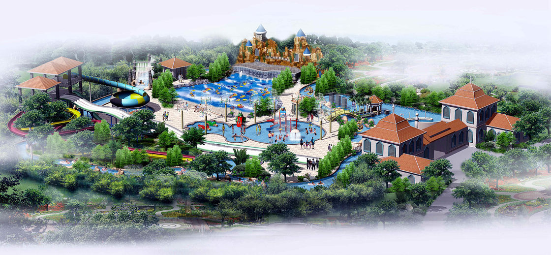 Diseño de parque acuático personalizado para todas las edades 500 Personas Capacidad Solución amigable con el mantenimiento