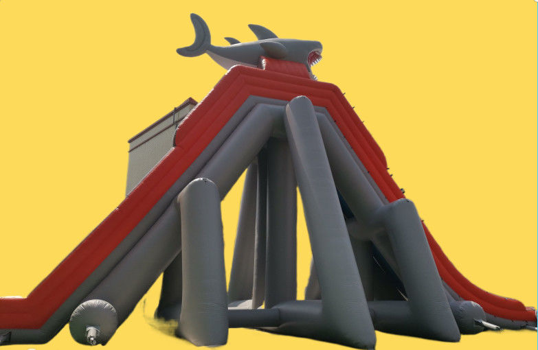 Parque de diversiones gigante inflable, juego de obstáculos inflable desmontable para niños y adultos