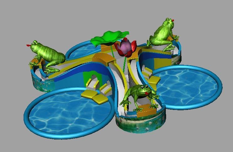 Color personalizado Recreación al aire libre Parque acuático inflable para adultos