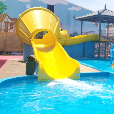 Alta durabilidad pequeño tobogán de agua para 2 niños de 3 a 15 años